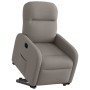 Sillón eléctrico reclinable elevable de tela gris taupe en Sillones | Comprar online en Foru.es