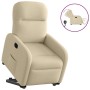 Sillón eléctrico reclinable elevable de tela color crema en Sillones | Comprar online en Foru.es