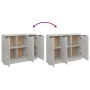 Aparador de madera contrachapada gris hormigón 90,5x30x70 cm de vidaXL, Aparadores - Ref: Foro24-811191, Precio: 75,26 €, Des...