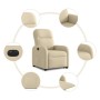 Sillón eléctrico reclinable elevable de tela color crema en Sillones | Comprar online en Foru.es