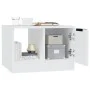 Mesa de centro madera contrachapada blanco 50x50x36 cm de vidaXL, Mesas de centro - Ref: Foro24-811340, Precio: 45,04 €, Desc...