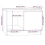 Mesa de centro madera contrachapada blanco 50x50x36 cm de vidaXL, Mesas de centro - Ref: Foro24-811340, Precio: 45,04 €, Desc...