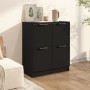 Aparador de madera contrachapada negro 60x30x70 cm de vidaXL, Aparadores - Ref: Foro24-811098, Precio: 67,88 €, Descuento: %