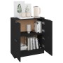 Aparador de madera contrachapada negro 60x30x70 cm de vidaXL, Aparadores - Ref: Foro24-811098, Precio: 67,88 €, Descuento: %