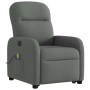 Sillón de masaje eléctrico reclinable elevable tela gris oscuro en Sillones | Comprar online en Foru.es