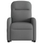 Sillón de masaje eléctrico reclinable elevable tela gris oscuro en Sillones | Comprar online en Foru.es