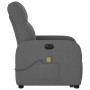 Sillón de masaje eléctrico reclinable elevable tela gris oscuro en Sillones | Comprar online en Foru.es