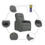 Sillón de masaje eléctrico reclinable elevable tela gris oscuro en Sillones | Comprar online en Foru.es