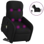 Sillón de masaje eléctrico reclinable elevable tela negro en Sillones | Comprar online en Foru.es