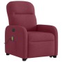Sillón de masaje eléctrico reclinable elevable tela rojo tinto en Sillones | Comprar online en Foru.es