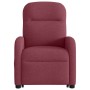 Sillón de masaje eléctrico reclinable elevable tela rojo tinto en Sillones | Comprar online en Foru.es