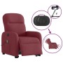 Sillón de masaje eléctrico reclinable elevable tela rojo tinto en Sillones | Comprar online en Foru.es