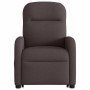 Sillón masaje eléctrico reclinable elevable tela marrón oscuro en Sillones | Comprar online en Foru.es