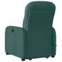 Sillón masaje eléctrico reclinable elevable tela verde oscuro en Sillones | Comprar online en Foru.es
