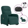 Sillón masaje eléctrico reclinable elevable tela verde oscuro en Sillones | Comprar online en Foru.es
