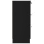 Aparador de madera contrachapada negro 60x30x70 cm de vidaXL, Aparadores - Ref: Foro24-811071, Precio: 75,01 €, Descuento: %