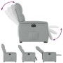 Sillón reclinable eléctrico tela gris claro en Sillones | Comprar online en Foru.es