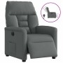 Sillón reclinable eléctrico de tela gris oscuro en Sillones | Comprar online en Foru.es