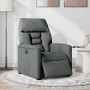 Sillón reclinable eléctrico de tela gris oscuro en Sillones | Comprar online en Foru.es