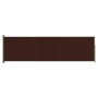Toldo lateral retráctil de jardín marrón 180x600 cm de vidaXL, Sombrillas - Ref: Foro24-317969, Precio: 103,14 €, Descuento: %