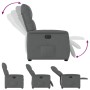 Sillón reclinable eléctrico de tela gris oscuro en Sillones | Comprar online en Foru.es