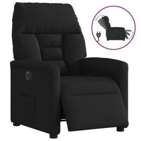 Sillón reclinable eléctrico de tela negro en Sillones | Comprar online en Foru.es