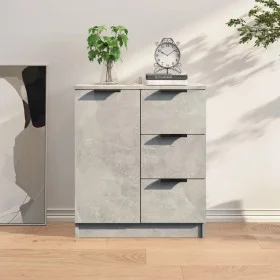 Betongraues Sperrholz-Sideboard 60x30x70 cm von vidaXL, Sideboards - Ref: Foro24-811083, Preis: 65,52 €, Rabatt: %