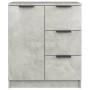 Aparador de madera contrachapada gris hormigón 60x30x70 cm de vidaXL, Aparadores - Ref: Foro24-811083, Precio: 66,48 €, Descu...
