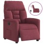 Sillón reclinable eléctrico tela rojo tinto en Sillones | Comprar online en Foru.es
