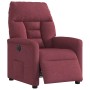 Sillón reclinable eléctrico tela rojo tinto en Sillones | Comprar online en Foru.es