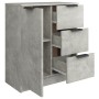 Aparador de madera contrachapada gris hormigón 60x30x70 cm de vidaXL, Aparadores - Ref: Foro24-811083, Precio: 66,48 €, Descu...