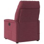 Sillón reclinable eléctrico tela rojo tinto en Sillones | Comprar online en Foru.es