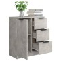 Aparador de madera contrachapada gris hormigón 60x30x70 cm de vidaXL, Aparadores - Ref: Foro24-811083, Precio: 66,48 €, Descu...