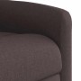 Sillón reclinable eléctrico tela marrón oscuro en Sillones | Comprar online en Foru.es
