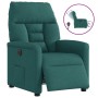 Sillón reclinable eléctrico tela verde oscuro en Sillones | Comprar online en Foru.es