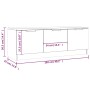 Mueble de TV madera contrachapada gris hormigón 102x35x36,5 cm de vidaXL, Muebles TV - Ref: Foro24-811362, Precio: 71,69 €, D...