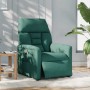 Sillón reclinable eléctrico tela verde oscuro en Sillones | Comprar online en Foru.es