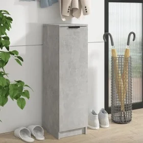 Mueble zapatero madera contrachapada gris hormigón 30x35x100 cm by vidaXL, Closets and storage - Ref: Foro24-811434, Price: 6...