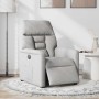 Sillón reclinable eléctrico de tela gris nube en Sillones | Comprar online en Foru.es