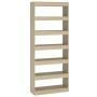 Estantería/divisor madera ingeniería roble Sonoma 80x30x198 cm de vidaXL, Librerías y estanterías - Ref: Foro24-811730, Preci...