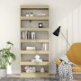 Estantería/divisor madera ingeniería roble Sonoma 80x30x198 cm de vidaXL, Librerías y estanterías - Ref: Foro24-811730, Preci...