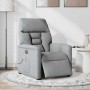Sillón reclinable de masaje eléctrico tela gris claro en Sillones | Comprar online en Foru.es