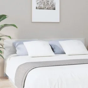 Cabecero cama madera contrachapada blanco brillo 200x1,5x80 cm de vidaXL, Cabeceros y pies de cama - Ref: Foro24-811049, Prec...