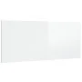 Cabecero cama madera contrachapada blanco brillo 200x1,5x80 cm de vidaXL, Cabeceros y pies de cama - Ref: Foro24-811049, Prec...