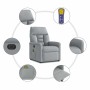 Sillón reclinable de masaje eléctrico tela gris claro en Sillones | Comprar online en Foru.es