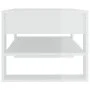 Mesa de centro madera contrachapada blanco brillo 102x55x45 cm de vidaXL, Mesas de centro - Ref: Foro24-810905, Precio: 76,99...