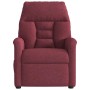 Sillón de masaje reclinable eléctrico tela rojo tinto en Sillones | Comprar online en Foru.es