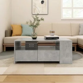 Mesa de centro madera de ingeniería gris hormigón 102x55x42 cm de vidaXL, Mesas de centro - Ref: Foro24-810921, Precio: 87,23...