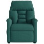 Sillón reclinable de masaje eléctrico tela verde oscuro en Sillones | Comprar online en Foru.es