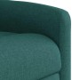 Sillón reclinable de masaje eléctrico tela verde oscuro en Sillones | Comprar online en Foru.es